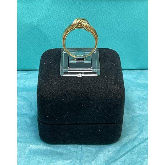 Authentic Vintage 1990 Solid 18K Yellow Gold Signature Ring size 5 - Picture 5 of 5